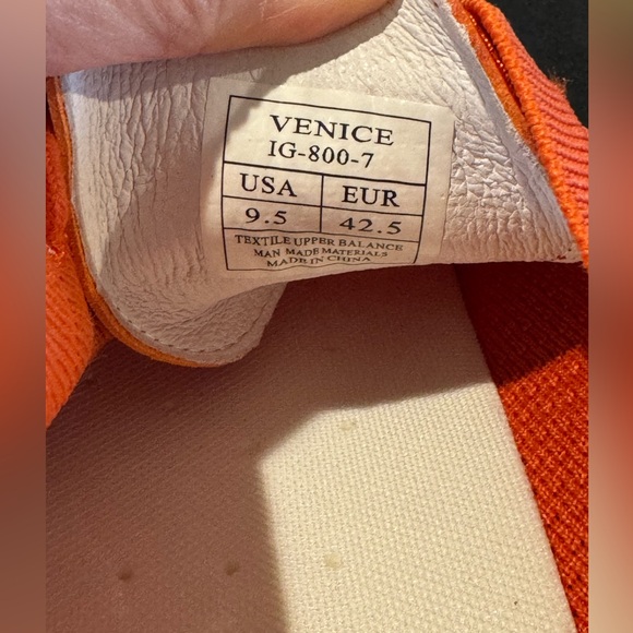 Vlado Footwear Men’s Venice sneakers size 9.5 color orange - Picture 6 of 7